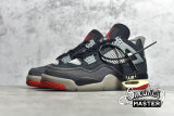 NIKE OFF-WHITE X AIR JORDAN 4 BRED ARRIVING IN AUGUST HOUSE OF HEAT BLACK/GREY/RED CV9388-001