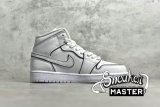 NIKE AIR JORDAN 1 MID IRIDESCENT REFLECTIVE WHITE/WHITE/BLACK CK6587-100