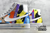 NIKE RUOHAN WANG X SB BLAZER MID 77 FLYLEATHER WHITE/MULTI-COLOR CZ3775-900