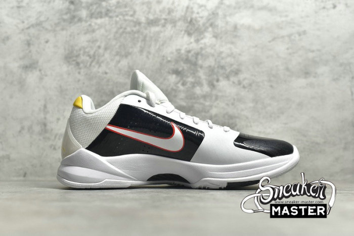 NIKE KOBE 5 PROTRO ALTERNATE BRUCE LEE WHITE/BLACK-COMET RED-WHITE CD4991-101