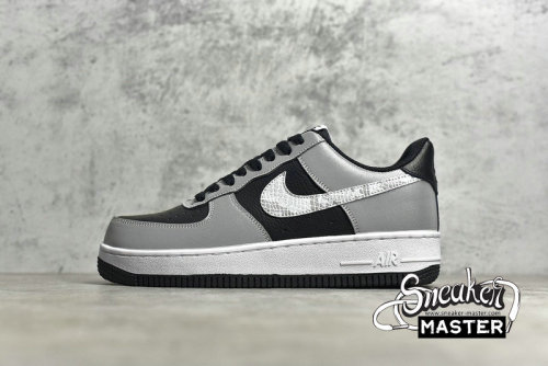 NIKE AIR FORCE 1 LOW B 3M SILVER SNAKE BLACK/SILVER-WHITE DJ6033-001