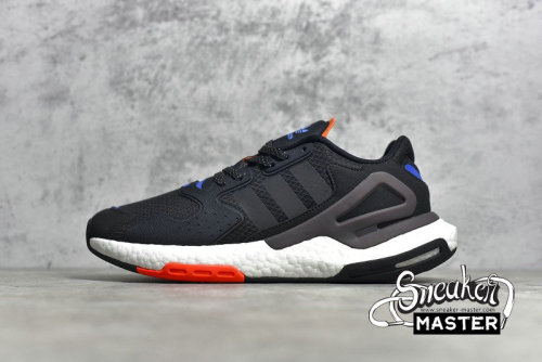 ADIDAS DAY JOGGER SHOES CORE BLACK/NIGHT BROWN/SEMI SOLAR RED FW4818