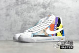 NIKE RUOHAN WANG X SB BLAZER MID 77 FLYLEATHER WHITE/MULTI-COLOR CZ3775-900