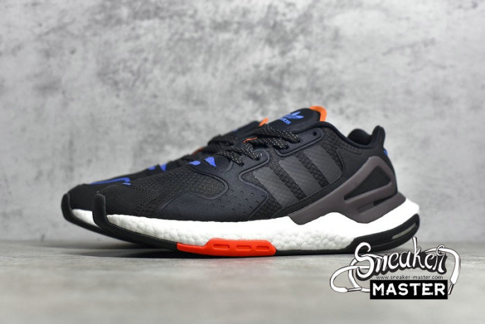ADIDAS DAY JOGGER SHOES CORE BLACK/NIGHT BROWN/SEMI SOLAR RED FW4818