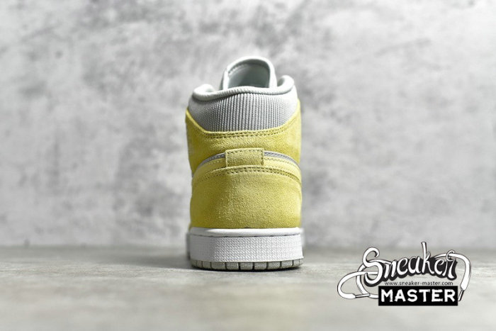 NIKE AIR JORDAN 1 MID MIXED TEXTURES GREY FOG/LEMON WASH-WHITE DA4666-001