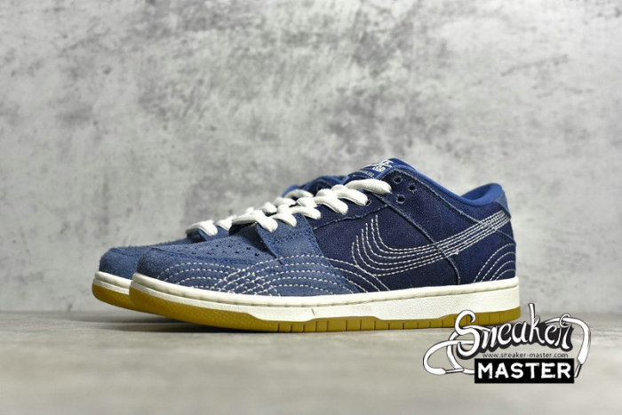 NIKE SB DUNK LOW PRO DENIM GUM MYSTIC NAVY/GUM LIGHT BROWN-SAIL CV0316-400