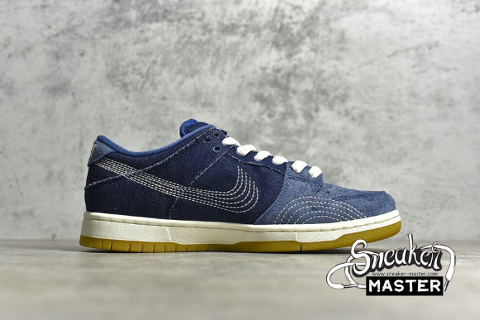 NIKE SB DUNK LOW PRO DENIM GUM MYSTIC NAVY/GUM LIGHT BROWN-SAIL CV0316-400