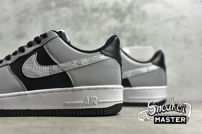 NIKE AIR FORCE 1 LOW B 3M SILVER SNAKE BLACK/SILVER-WHITE DJ6033-001