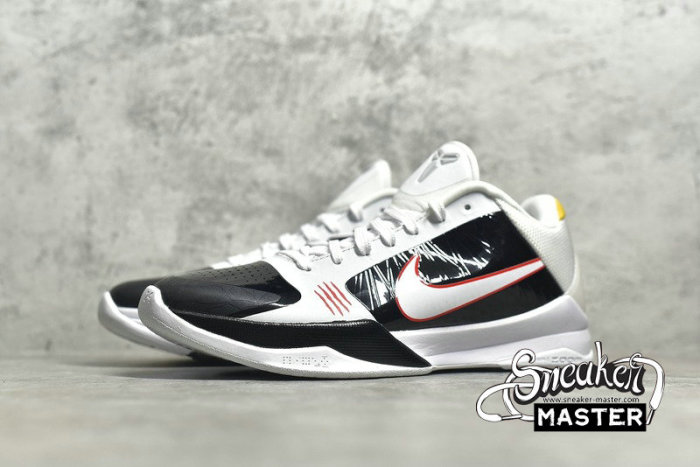 NIKE KOBE 5 PROTRO ALTERNATE BRUCE LEE WHITE/BLACK-COMET RED-WHITE CD4991-101