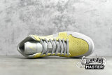NIKE AIR JORDAN 1 MID MIXED TEXTURES GREY FOG/LEMON WASH-WHITE DA4666-001