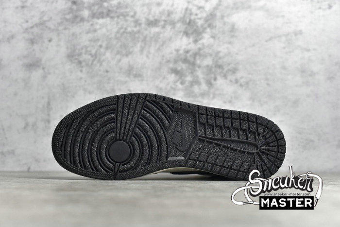 NIKE AIR JORDAN 1 MID SE SATIN GREY BLACK/SMOKE GREY-SAIL 852542-011