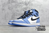 NIKE AIR JORDAN 1 HIGH OG WHITE/UNIVERSITY BLUE-BLACK 555088-134