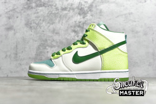 NIKE SB DUNK HIGH GLOW-IN-THE-DARK 2 WHITE/CLASSIC GREEN-RADIANT GREEN 312786-131