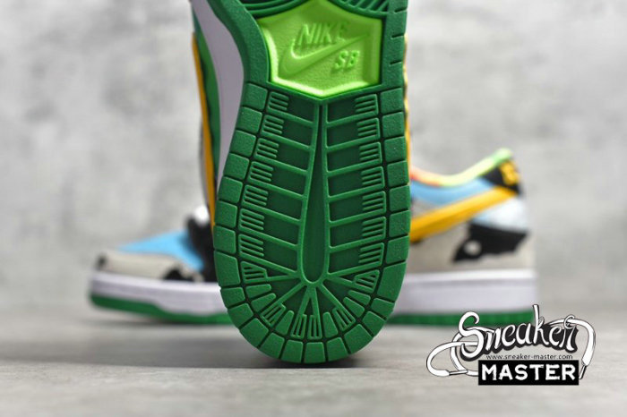 NIKE SB DUNK LOW BEN X JERRY'S CHUNKY DUNKY WHITE/LAGOON PULSE/BLACK/UNIVERSITY GOLD CU3244-100