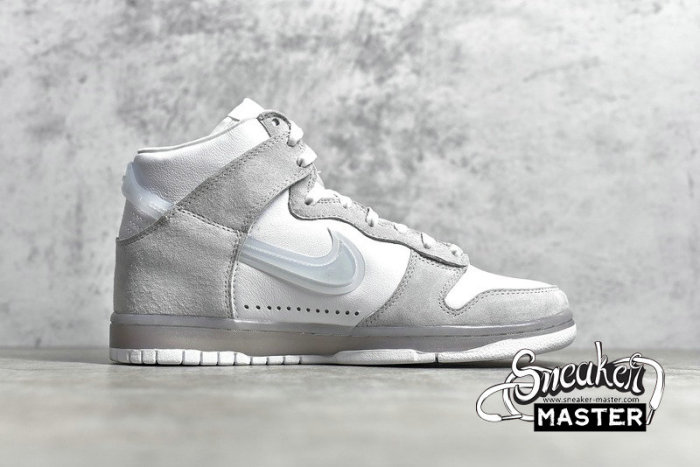 NIKE SLAM JAM X SB DUNK HIGH WHITE/CLEAR/PURE PLATINUM DA1639-100