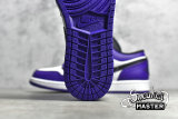 NIKE AIR JORDAN 1 LOW COURT PURPLE WHITE/COURT PURPLE/BLACK 553558-500