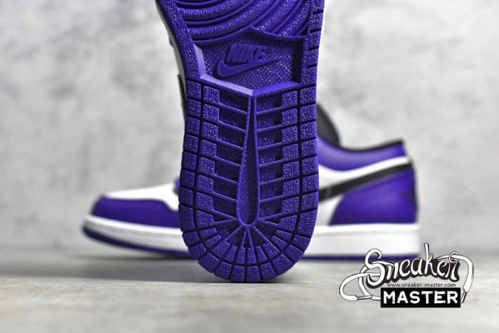 NIKE AIR JORDAN 1 LOW COURT PURPLE WHITE/COURT PURPLE/BLACK 553558-500
