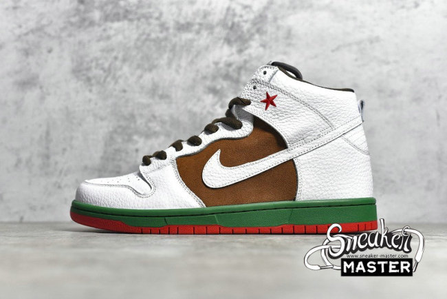 NIKE SB DUNK HIGH PREMIUM CALI PECAN/WHITE 313171-201
