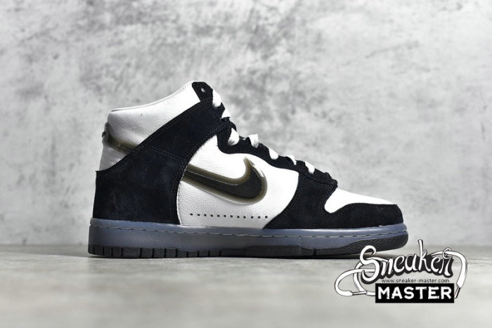 NIKE SB DUNK HIGH X SLAM JAM WHITE/CLEAR-BLACK DA1639-101