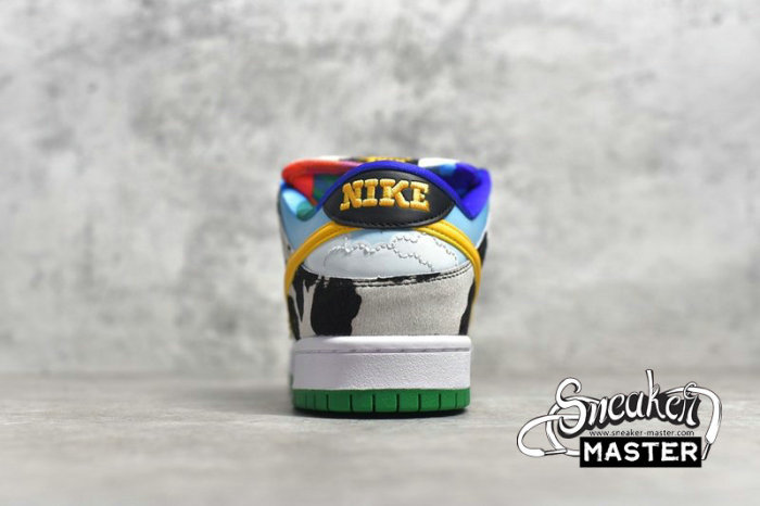 NIKE SB DUNK LOW BEN X JERRY'S CHUNKY DUNKY WHITE/LAGOON PULSE/BLACK/UNIVERSITY GOLD CU3244-100