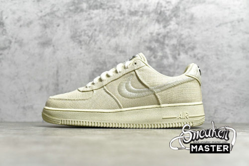 NIKE AIR FORCE 1 LOW X STUSSY FOSSIL FOSSIL STONE/FOSSIL STONE CZ9084-200
