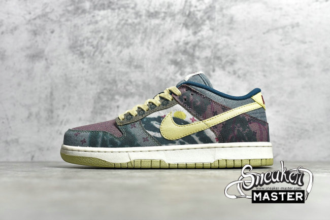 NIKE DUNK SB LOW COMMUNITY GARDEN MULTI-COLOR/MIDNIGHT TURQUOISE/CARDINAL RED/LEMON WASH CZ9747-900