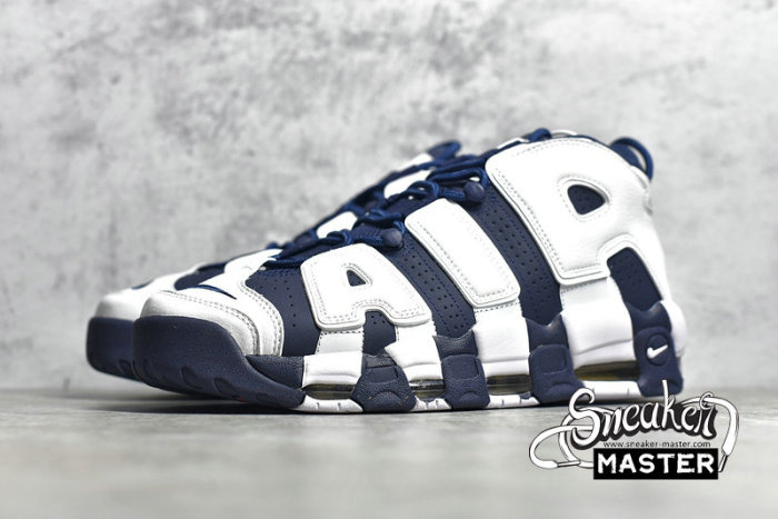 NIKE AIR MORE UPTEMPO GS OLYMPIC WHITE/METALLIC GOLD-UNIVERSITY RED-MIDNIGHT NAVY 415082-104