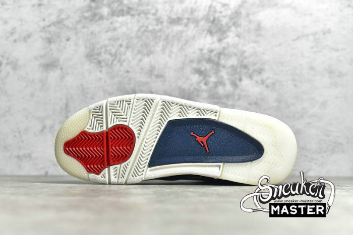 NIKE AIR JORDAN 4 RETRO SE SASHIKO DEEP OCEAN/SAIL-CEMENT GREY-FIRE RED CW0898-400