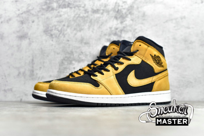 NIKE AIR JORDAN 1 MID SE DESERT OCHRE/DESERT OCHRE/BLACK DB5453-700
