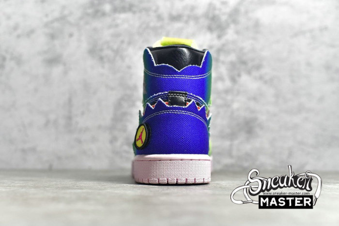 NIKE J. BALVIN X AIR JORDAN 1 RETRO OG HIGH COLORES Y VIBRAS MULTI-COLOR/BLACK/PINK FOAM DC3481-900