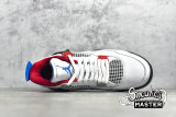NIKE AIR JORDAN 4 RETRO WHAT THE WHITE/FIRE RED-TECH GREY-MILITARY BLUE CI1184-146