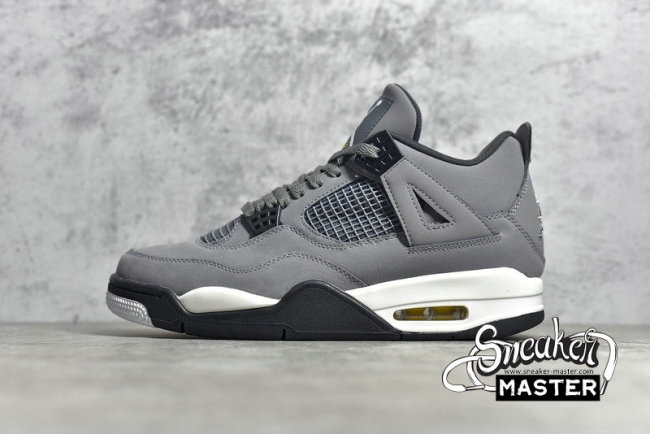 NIKE AIR JORDAN 4 RETRO 2019 COOL GREY/CHROME-DARK/VARSITY MAIZE 308497-007