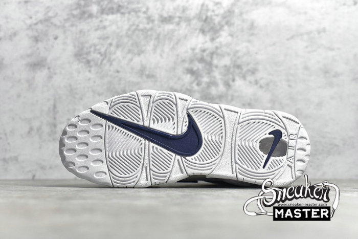NIKE AIR MORE UPTEMPO GS WHITE/MIDNIGHT NAVY-METALLIC GOLD 415082-109