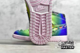 NIKE J. BALVIN X AIR JORDAN 1 RETRO OG HIGH COLORES Y VIBRAS MULTI-COLOR/BLACK/PINK FOAM DC3481-900