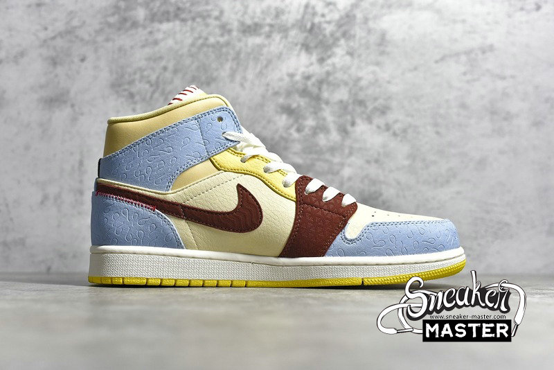 brown blue yellow jordan 1