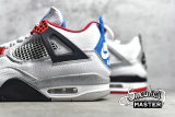 NIKE AIR JORDAN 4 RETRO WHAT THE WHITE/FIRE RED-TECH GREY-MILITARY BLUE CI1184-146