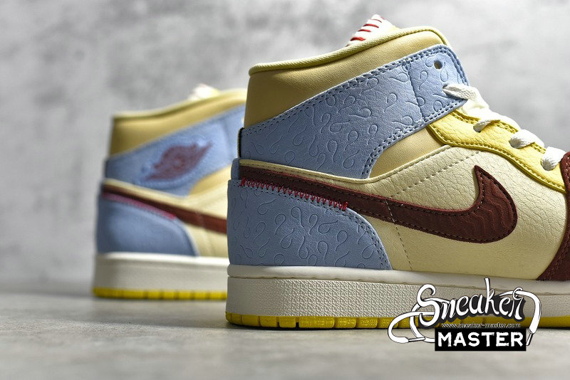 brown blue yellow jordan 1
