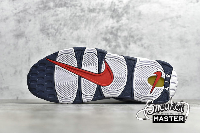 NIKE AIR MORE UPTEMPO GS OLYMPIC WHITE/METALLIC GOLD-UNIVERSITY RED-MIDNIGHT NAVY 415082-104