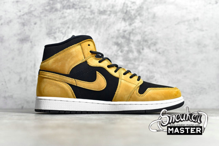 NIKE AIR JORDAN 1 MID SE DESERT OCHRE/DESERT OCHRE/BLACK DB5453-700