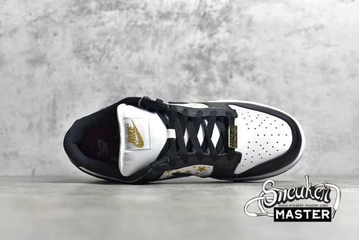 NIKE SUPREME X SB DUNK LOW BLACK STARS BLACK/WHITE/GOLD DH3228-102