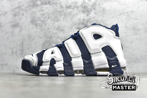NIKE AIR MORE UPTEMPO GS OLYMPIC WHITE/METALLIC GOLD-UNIVERSITY RED-MIDNIGHT NAVY 415082-104