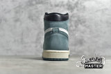 NIKE AIR JORDAN 1 RETRO HIGH OG BG BLUE MOON SUMMIT WHITE/BLUE MOON-BLACK 575441-115