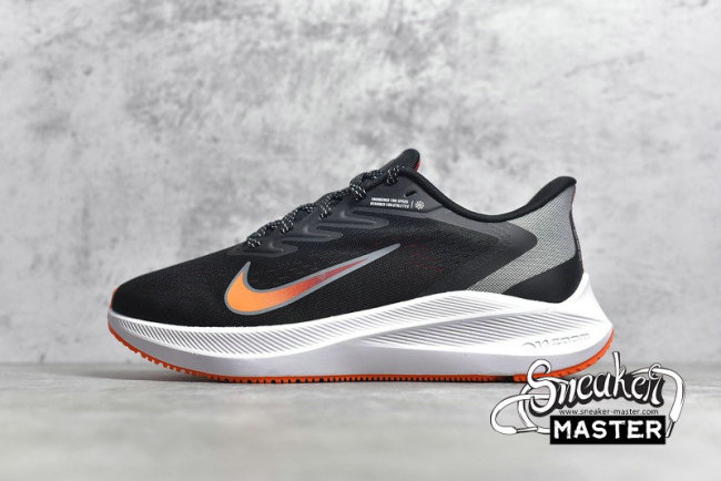NIKE AIR ZOOM WINFLO 7 BLACK/SMOKE GREY/TOTAL ORANGE/GYM RED CJ0291-011