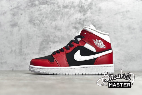 NIKE AIR JORDAN 1 MID GYM RED/BLACK/WHITE BQ6472-601