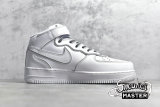 NIKE AIR FORCE 1 MID VINTAGE MOSAIC WHITE/WHITE/WHITE 369733-809