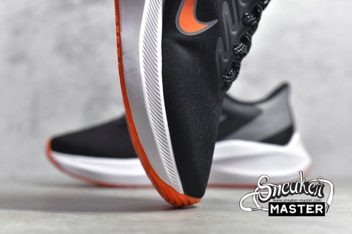 NIKE AIR ZOOM WINFLO 7 BLACK/SMOKE GREY/TOTAL ORANGE/GYM RED CJ0291-011