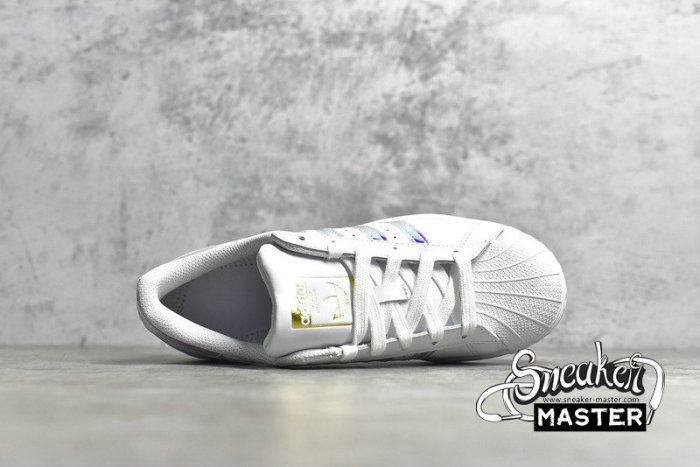 ADIDAS SUPERSTAR SHOES CLOUD WHITE/GOLD METALLIC/CORE BLACK FX7565