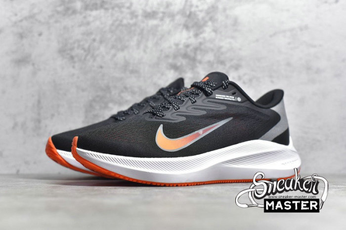NIKE AIR ZOOM WINFLO 7 BLACK/SMOKE GREY/TOTAL ORANGE/GYM RED CJ0291-011