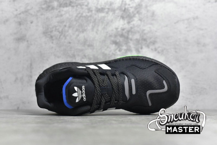 ADIDAS DAY JOGGER SHOES CORE BLACK/CLOUD WHITE/GREEN-RED FW3020
