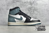 NIKE AIR JORDAN 1 RETRO HIGH OG BG BLUE MOON SUMMIT WHITE/BLUE MOON-BLACK 575441-115
